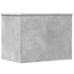 Vidaxl bo�te de rangement gris b�ton 60x42x46 cm bois d'ing�nierie
