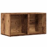 Vidaxl bo�tes de rangement lp vieux bois 69, 5x34x36 cm bois ing�nierie
