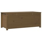 Vidaxl bote de rangement marron miel 110x50x45, 5cm bois massif de pin