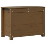 Vidaxl bo�te de rangement marron miel 60x32x45, 5 cm bois massif de pin