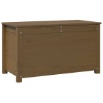 Vidaxl bote de rangement marron miel 80x40x45, 5 cm bois massif de pin