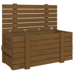 Vidaxl bo�te de rangement marron miel 91x40, 5x42 cm bois massif pin