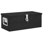 Vidaxl boîte de rangement noir 70x31x27 cm aluminium Vidaxl boîte de rangement noir 70x31x27 cm aluminium