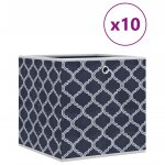 Vidaxl botes de rangement pliables 10 pcs 32x32x32 cm tissu intiss