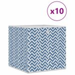 Vidaxl bo�tes de rangement pliables 10 pcs 32x32x32 cm tissu intiss�