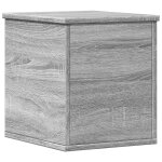 Vidaxl bo�te de rangement sonoma gris 30x35x35 cm bois d'ing�nierie