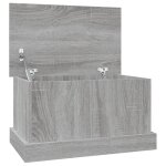 Vidaxl bo�te de rangement sonoma gris 50x30x28 cm bois d'ing�nierie