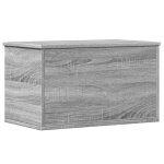 Vidaxl bo�te de rangement sonoma gris 60x35x35 cm bois d'ing�nierie