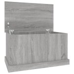 Vidaxl bo�te de rangement sonoma gris 70x40x38 cm bois d'ing�nierie