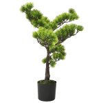 Vidaxl bonsa de pin artificiel avec pot 60 cm vert