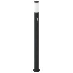 Vidaxl borne lumineuse avec d�tecteur 110 cm en acier inoxydable ip44