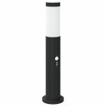 Vidaxl borne lumineuse avec d�tecteur 50 cm en acier inoxydable ip44