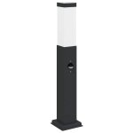 Vidaxl borne lumineuse avec d�tecteur 50 cm noir ip44