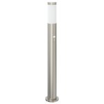 Vidaxl borne lumineuse avec d�tecteur 80 cm en acier inoxydable ip44