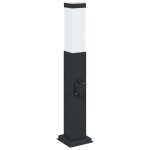 Vidaxl borne lumineuse avec sortie 50 cm noir ip44