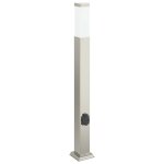 Vidaxl borne lumineuse avec sortie 80 cm en acier inoxydable ip44