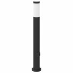 Vidaxl borne lumineuse avec sortie 80 cm en acier inoxydable ip44