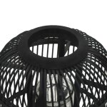 Vidaxl bougeoir debout bambou noir