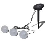 Vidaxl boules solaires flottantes 3 led pour �tang piscine