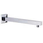 Vidaxl bras de support de douche carr� inox 201 argent� 30 cm