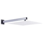 Vidaxl bras de support de douche carr� inox 201 argent� 30 cm