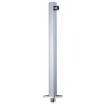 Vidaxl bras de support de douche carr� inox 201 argent� 40 cm
