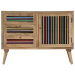 Vidaxl buffet 100 x 30 x 75 cm bois de manguier massif