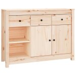 Vidaxl buffet 100x35x74 cm bois massif de pin