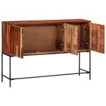 Vidaxl buffet 110x28x76 cm bois massif d'acacia