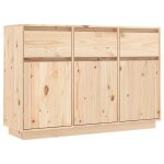 Vidaxl buffet 111x36x75 cm bois massif de pin