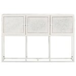 Vidaxl buffet 115x30x76 cm bois de manguier massif