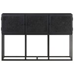 Vidaxl buffet 115x30x76 cm bois de manguier massif