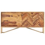 Vidaxl buffet 118x30x60 cm bois massif de sesham