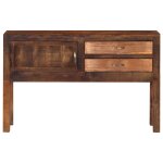 Vidaxl buffet 118x30x75 cm bois de manguier massif