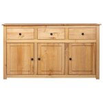 Vidaxl buffet 135x40x80 cm pin solide assortiment panama