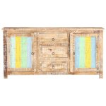 Vidaxl buffet 151x40x75 cm bois d'acacia brut