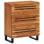 Vidaxl buffets 2 pcs 60x34x75 cm bois d'acacia massif