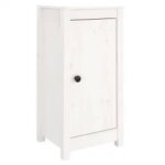 Vidaxl buffets 2 pcs blanc 39x35x80 cm bois massif de pin