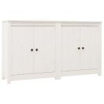 Vidaxl buffets 2 pcs blanc 70x35x80 cm bois massif de pin