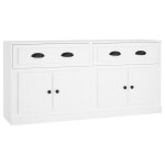 Vidaxl buffets 2 pcs blanc bois d'ing�nierie