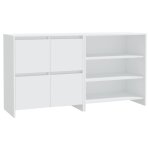 Vidaxl buffets 2 pcs blanc bois d'ingénierie Vidaxl buffets 2 pcs blanc bois d'ingénierie