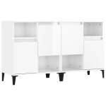 Vidaxl buffets 2 pcs blanc brillant 60x35x70 cm bois d'ingnierie
