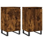 Vidaxl buffets 2 pcs chêne fumé 40x35x70 cm bois d'ingénierie Vidaxl buffets 2 pcs chêne fumé 40x35x70 cm bois d'ingénierie