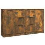 Vidaxl buffets 2 pcs chne fum 60x30x70 cm bois d'ingnierie