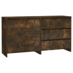 Vidaxl buffets 2 pcs ch�ne fum� bois d'ing�nierie