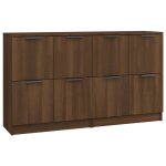 Vidaxl buffets 2 pcs chne marron 60x30x70 cm bois d'ingnierie