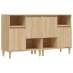 Vidaxl buffets 2 pcs ch�ne sonoma 60x35x70 cm bois d'ing�nierie