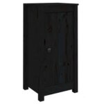 Vidaxl buffets 2 pcs noir 39x35x80 cm bois massif de pin