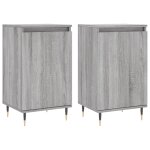 Vidaxl buffets 2 pcs sonoma gris 40x35x70 cm bois d'ing�nierie