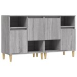 Vidaxl buffets 2 pcs sonoma gris 60x35x70 cm bois d'ingnierie